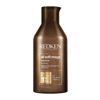REDKEN All Soft Mega Σαμπουάν Ενυδάτωσης Για Ξηρά Μαλλιά 300ml